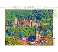 CALVENDO Puzzle Château de Heidelberg, Église du Saint-Esprit, 1000 pièces, Taille de la Ponte, 64 x 48 cm, Photo de Puzzle de Claus Liepke