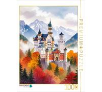 Puzzle CALVENDO Château de Neuschwanstein - Un château royal de conte de fées |
