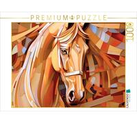 Puzzle CALVENDO Cheval d'or - Portrait | 1000 pièces, format assemblé 64 × 48 cm