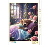 Puzzle CALVENDO Chiot de la Belle au bois dormant | 1000 pièces, format assemblé