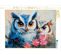Puzzle CALVENDO Chouettes à l'aube | 1000 pièces, format assemblé 64 × 48 cm | P