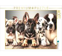 Puzzle CALVENDO Cinq peluches coquines dans une harmonie enchanteresse - Un moti