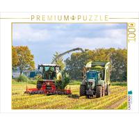 Puzzle CALVENDO Claas Jaguar 950 et Fendt 724 Vario avec remorque autochargeuse