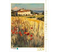 CALVENDO Puzzle Coquelicot dans Le Champ de Grains | 1000 pièces de Taille de Ponte 48 x 64 cm Puzzle Photo pour des Heures heureuses