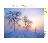 Puzzle CALVENDO Coucher de soleil hivernal dans la brume | 1000 pièces, format a
