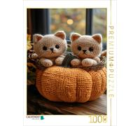 Puzzle CALVENDO Courge avec des chatons | 1000 pièces, format assemblé 64 × 48 c