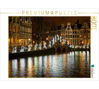 Puzzle CALVENDO Courir et sauter à Amsterdam - Pays-Bas | 1000 pièces, format as