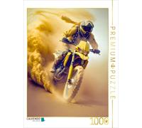 Puzzle · Course de Moto dans Le désert | En route à bonne vitesse · 1000 pièces · Format assemblé 64 × 48 cm · CALVENDO Puzzle