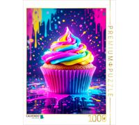 Puzzle CALVENDO Cupcake dans la ruée vers le néon | 1000 pièces, format assemblé