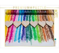 Puzzle CALVENDO Cœur coloré, carton, crayons de couleur | 1000 pièces, format as