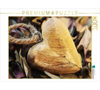 CALVENDO Puzzle Coeur Romantique en Bois 1000 Pieces 64 x 48 cm from Renate Bleicher