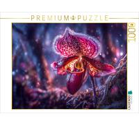 CALVENDO Puzzle In the light, the lady's slipper awakens to become a silent danc