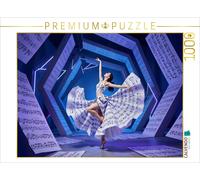 Puzzle CALVENDO Danseuse dans la salle aux néons bleus | 1000 pièces, format ass
