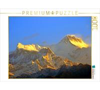 Puzzle · De Gauche à Droite, Annapurna IV (7525 m) et Annapurna II (7939 m | au petit matin depuis le point de vue de Sarangkot · Un motif d… · 1000 pièces · Format assemblé 64 × 48 cm · CALVENDO Puzzle