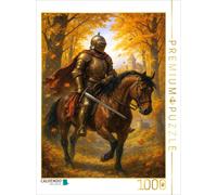 Puzzle · Départ automnal - Chevalier à Cheval | 1000 pièces · Format assemblé 64 × 48 cm · CALVENDO Puzzle