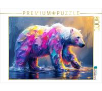 Puzzle · des Animaux revisités dans Le Style Pop Art | Un ours polaire très coloré · 1000 pièces · Format assemblé 64 × 48 cm · CALVENDO Puzzle