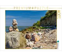 Puzzle CALVENDO Des cairns indiquent le chemin le long de la falaise très rocheu