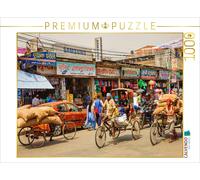 Puzzle CALVENDO Des cyclo-pousses dans les rues de Pokhara | 1000 pièces, format