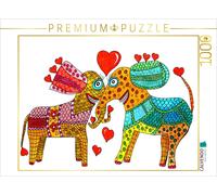 Puzzle CALVENDO Des éléphants amoureux | 1000 pièces, format assemblé 64 × 48 cm