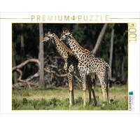 CALVENDO Puzzle Girafes - Jumeaux 1000 Pieces 64 x 48 cm from Michael Herzog