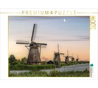 Puzzle CALVENDO Des moulins à vent dans la lumière du soir | 1000 pièces, format