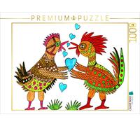 Puzzle CALVENDO Des poules amoureuses | 1000 pièces, format assemblé 64 × 48 cm