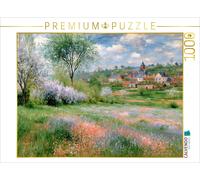 Puzzle CALVENDO Des prairies colorées avec vue sur le village | 1000 pièces, for