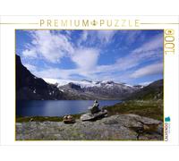 Puzzle CALVENDO Des varden empilés devant un fjord | 1000 pièces, format assembl