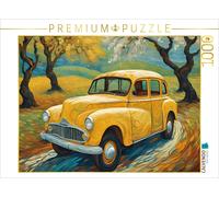Puzzle · des Voitures Anciennes dans Le Style de Van Gogh | Un classique en fleurs · 1000 pièces · Format assemblé 64 × 48 cm · CALVENDO Puzzle