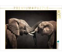Puzzle CALVENDO Deux éléphants | 1000 pièces, format assemblé 64 × 48 cm | Puzzl