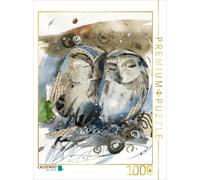 Puzzle CALVENDO deux hiboux | 1000 pièces, format assemblé 64 × 48 cm | Puzzle p