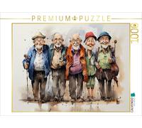 Puzzle CALVENDO Drôles de retraités - Journée de randonnée | 1000 pièces, format