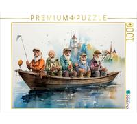 Puzzle CALVENDO Drôles de retraités - Tournée de pêche | 1000 pièces, format ass