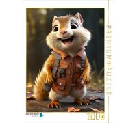 Puzzle CALVENDO Écureuil Basti | 1000 pièces, format assemblé 64 × 48 cm | Puzzl