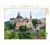 Puzzle CALVENDO Elbogen, Loket, le château rouge de Bohême en République tchèque