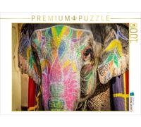 CALVENDO Puzzle Chevaucher Un éléphant au Fort d'Amber 1000 Pieces 64 x 48 cm from Uwe Bergwitz