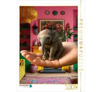 Puzzle CALVENDO Éléphant sur la main | 1000 pièces, format assemblé 64 × 48 cm |