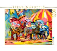 Puzzle · Éléphants en Papier. Cirque en Origami | Éléphants en papier · Cirque en origami · 1000 pièces · Format assemblé 64 × 48 cm · CALVENDO Puzzle