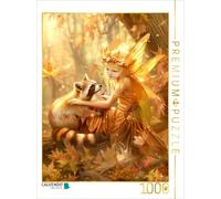 Puzzle CALVENDO Elfe avec raton laveur | 1000 pièces, format assemblé 64 × 48 cm