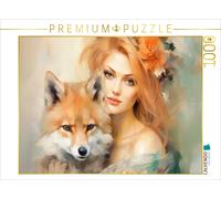 Puzzle CALVENDO Elfe avec renard | 1000 pièces, format assemblé 64 × 48 cm | Puz