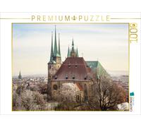 CALVENDO Puzzle Erfurt. L'église Severi et la cathédrale Sainte-Marie. 1000 Pieces 64 x 48 cm from Thomas Seethaler