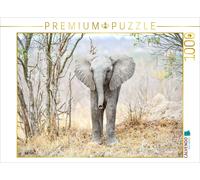 Puzzle CALVENDO Face à face avec le bébé éléphant | 1000 pièces, format assemblé