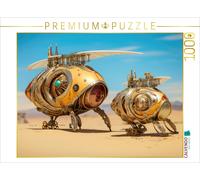 Puzzle · Fantaisie de dirigeable | Dirigeable jaune · 1000 pièces · Format assemblé 64 × 48 cm · CALVENDO Puzzle