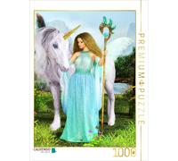 Puzzle CALVENDO Fée et licorne | 1000 pièces, format assemblé 64 × 48 cm | Puzzl