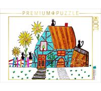 Puzzle CALVENDO Ferme avec des chats | 1000 pièces, format assemblé 64 × 48 cm |