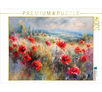 Puzzle · Fleur de Pavot | Le charme pittoresque du Sud · IA générée · 1000 pièces · Format assemblé 64 × 48 cm · CALVENDO Puzzle