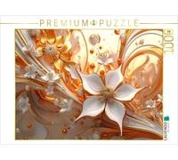 Puzzle CALVENDO Fleurs nobles en orange et or | 1000 pièces, format assemblé 64