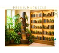 Puzzle · Fontaine d'intérieur avec broméliacées | 1000 pièces · Format assemblé 64 × 48 cm · CALVENDO Puzzle