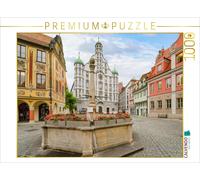 CALVENDO Puzzle Marktbrunnen Memmingen 1000 Teile Puzzle quer 1000 Pieces 64 x 48 cm from Dirk Meutzner