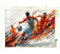 Puzzle CALVENDO Football, jeu vers l'avant | 1000 pièces, format assemblé 64 × 4